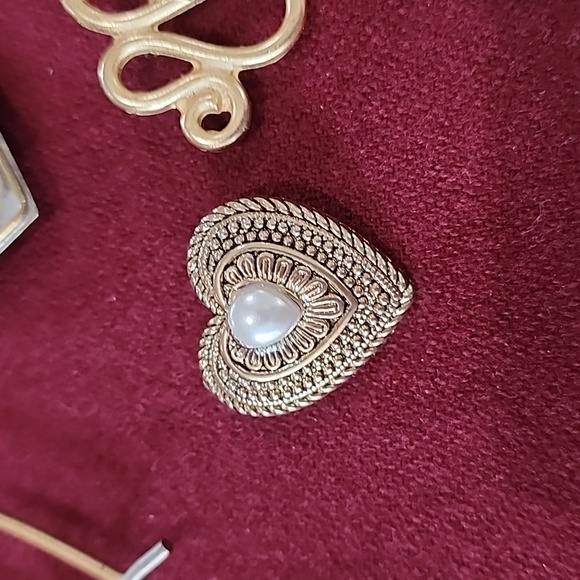Vintage Miscellaneous Heart Brooches Pins Jewelry - Picture 6 of 9